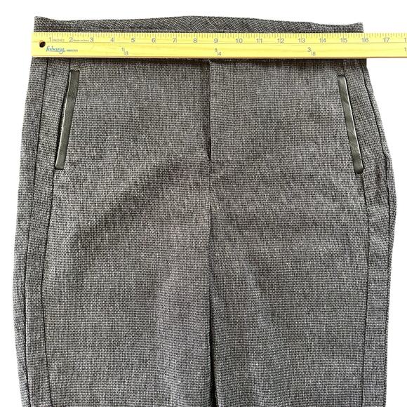 Chico's Dress Pants Women 0 US Size 8R Speckled Gray Woven Cropped Rayon Blend - Picture 12 of 15